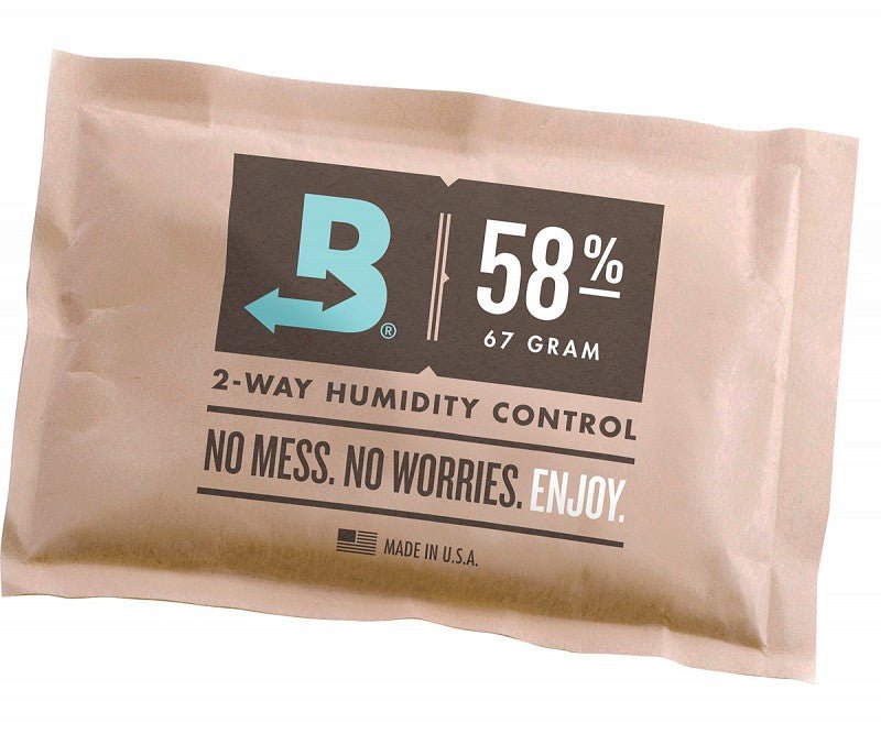 Boveda 58% 2-Way Humidity Packs (Size 67) Individually Overwrapped - 815 Gardens