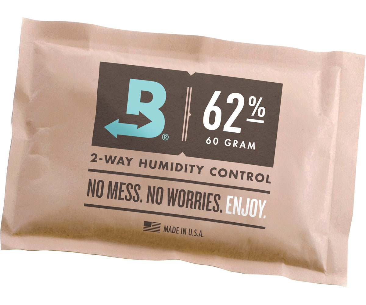 Boveda 62% 2-Way Humidity Packs (Size 67) Individually Overwrapped - 815 Gardens