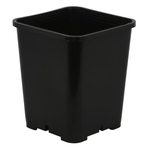 Gro Pro Premium Square Black Plastic Pots - 815 Gardens