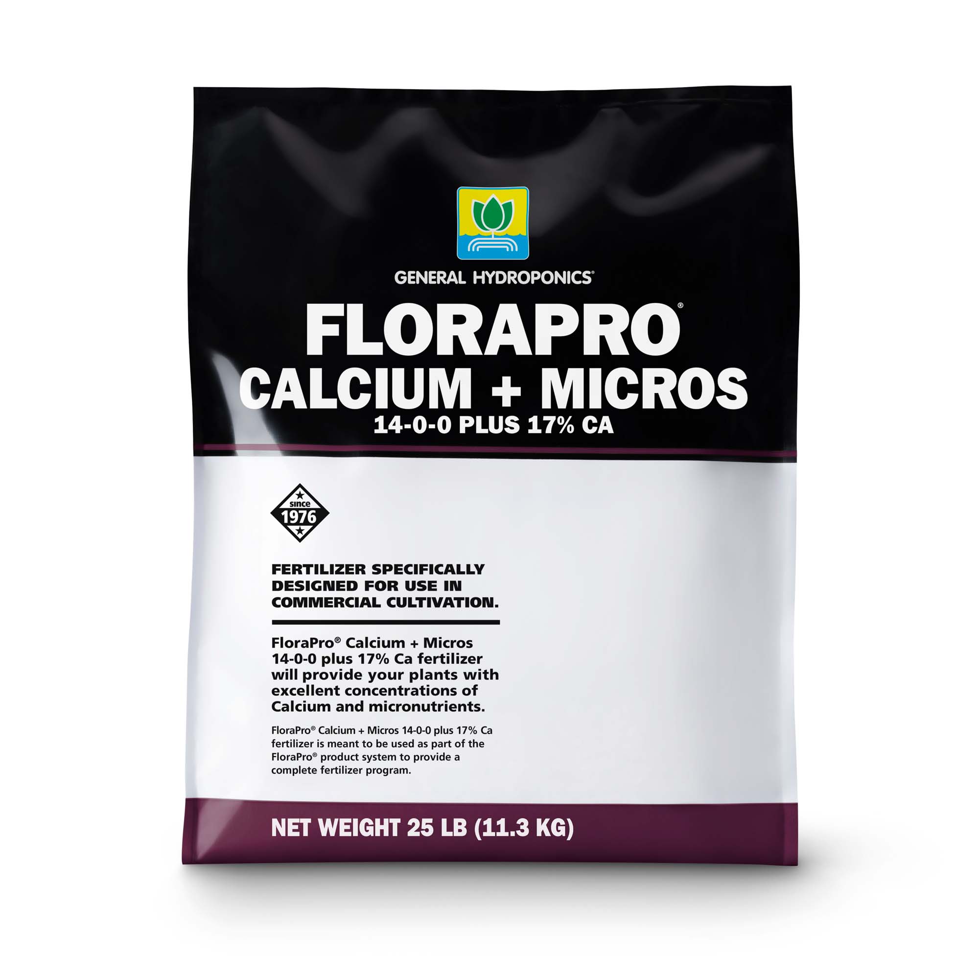 General Hydroponics FloraPro Calcium + Micros Soluble 14 - 0 - 0 + 17% Ca - 815 Gardens